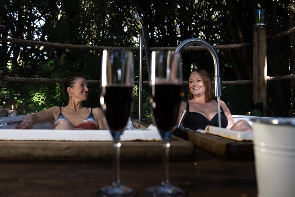 native bush hot tub retreat